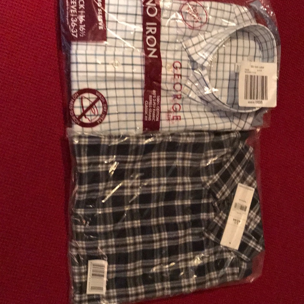 New long sleeve button up shirts Large